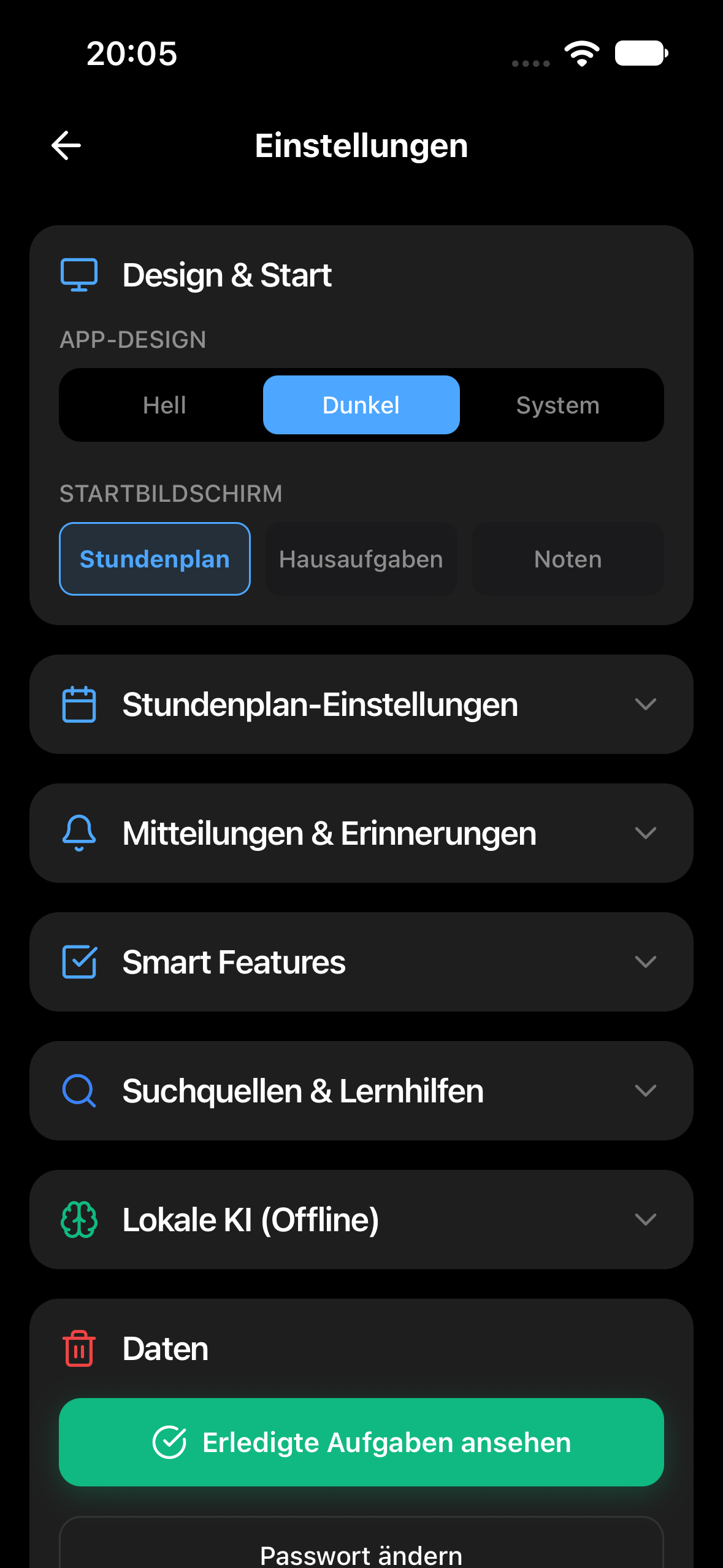 Einstellungen